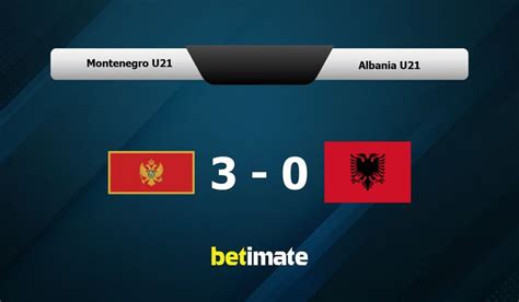 montenegro u21 vs albania u21